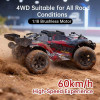 Машинка на радиоуправлении ZLL SG118 MAX Red 1:16 — скоростной RC внедорожник 4WD с бесколлекторным двигателем, металлической трансмиссией, LED-подсветкой, до 60 км/ч, до 40 минут, до 120 м